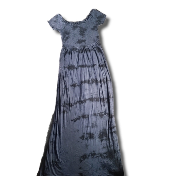 𝅺ALTAR'D State Black Tie-Dye Off-Shoulder Romper - Picture 5 of 5